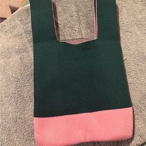 Stylish Green and Pink Women's Bag